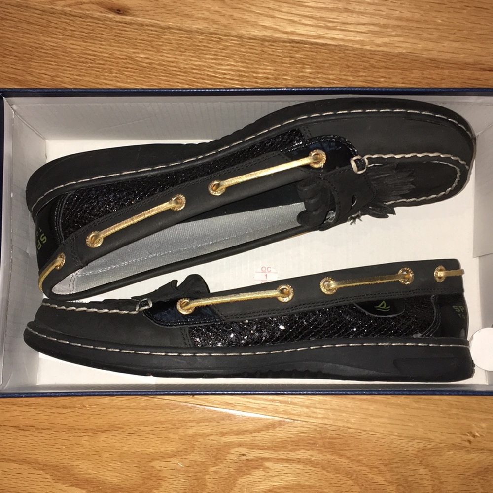 Sperry Black moccasins